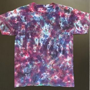 Custom Multi-Color Tie Dye T-Shirt Youth Large